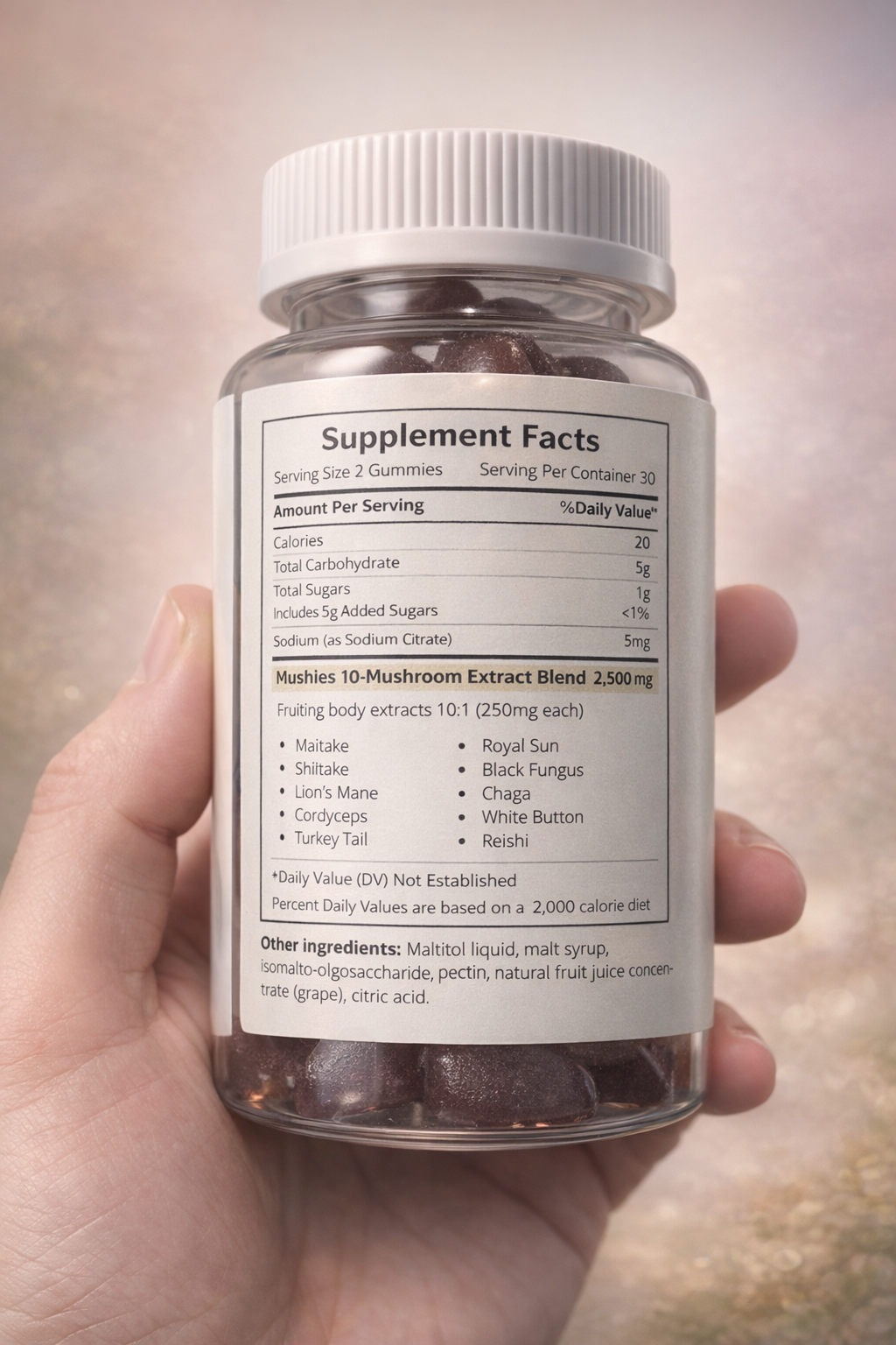 Daily Brain & Body Support Mushroom Gummies