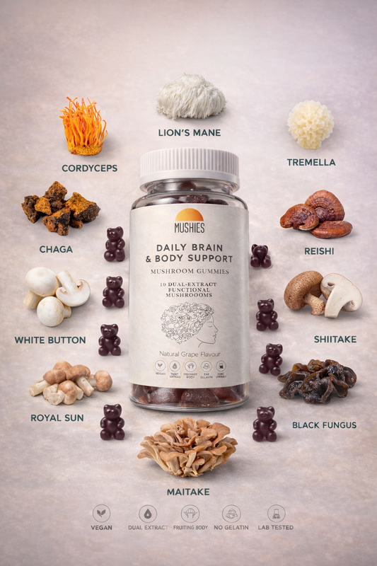 Daily Brain & Body Support Mushroom Gummies