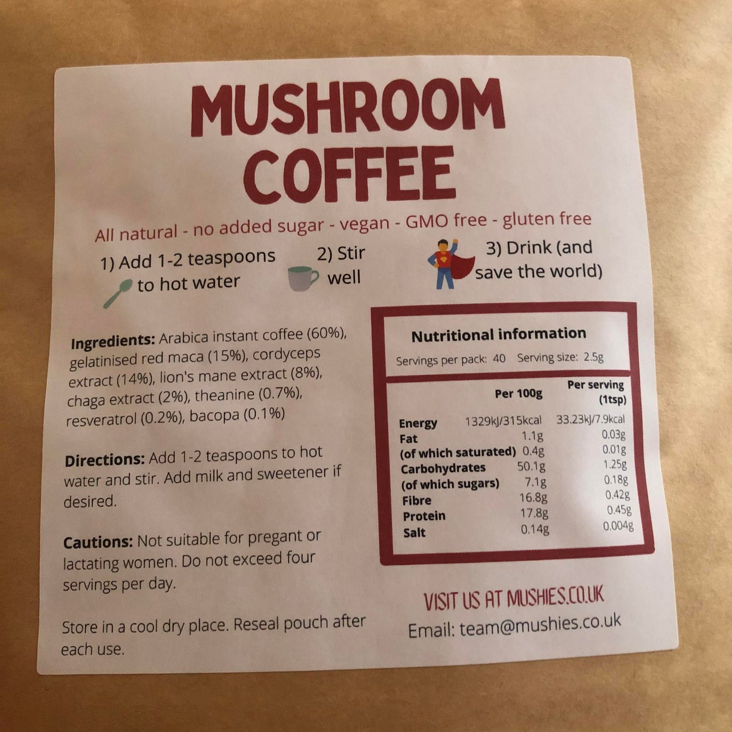 Super Nootropic Mushroom Coffee